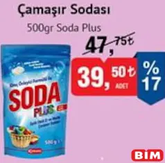 SODA PLUS ÇAMAŞIR SODASI 500 GR SODA PLUS ÇAMAŞIR SODASI 500 GR